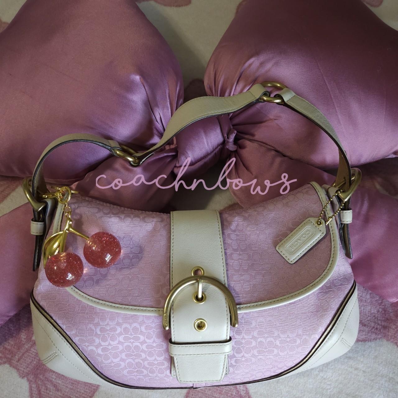 Y2K Vintage Coach Soho Pink Gold Coquette Shoulder Bag