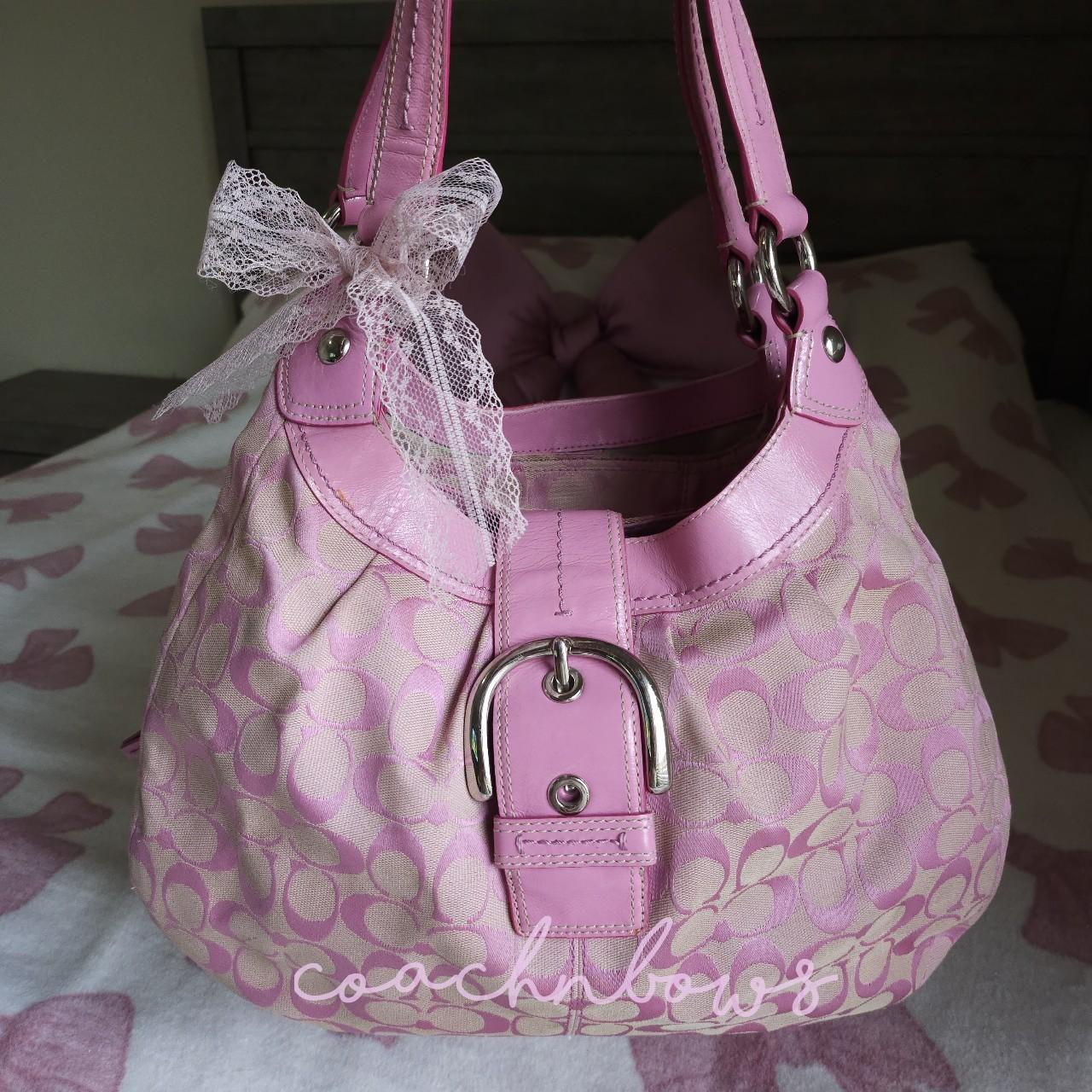 Vintage Barbie Pink Lynn Soho Buckle Signature C's Rare Shoulder Purse