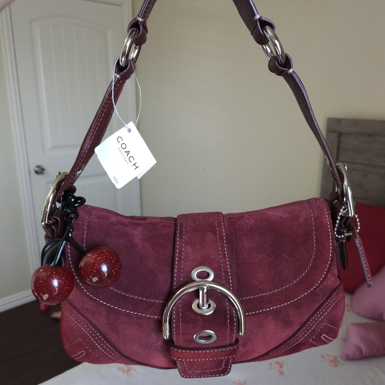 Y2K Vintage Coach Suede Mini Soho Shoulder Bag 🖤 Firm Price 🖤NWT