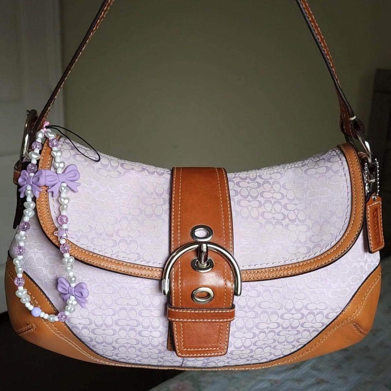 Y2K Vintage Coach Lavender Soho Shoulder Bag Purse