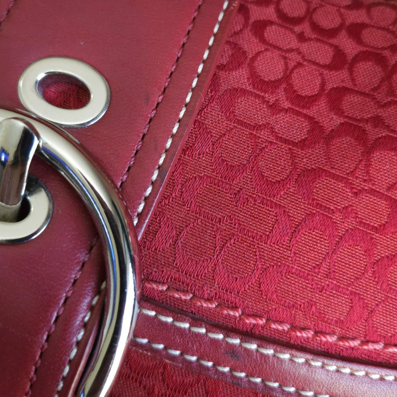 Y2K Vintage Coach Red Soho Flap Buckle Shoulder Bag Purse