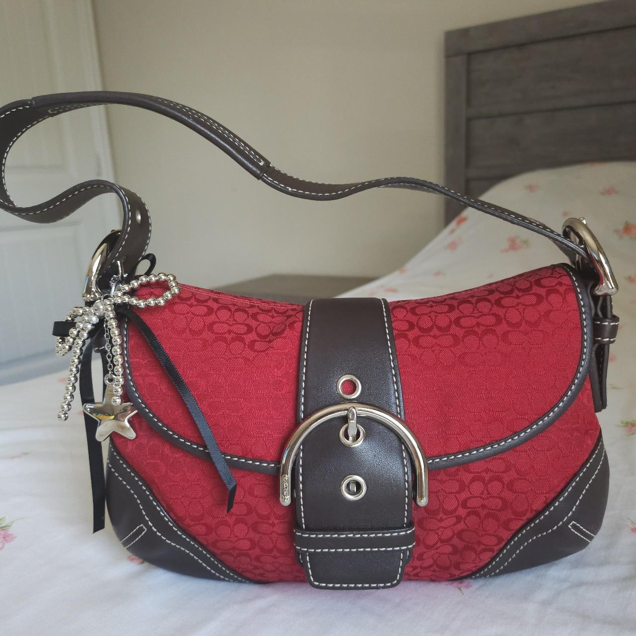 Vintage Coach Mini Soho Flap Buckle Shoulder Purse