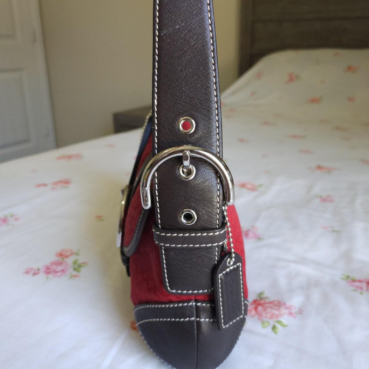 Vintage Coach Mini Soho Flap Buckle Shoulder Purse