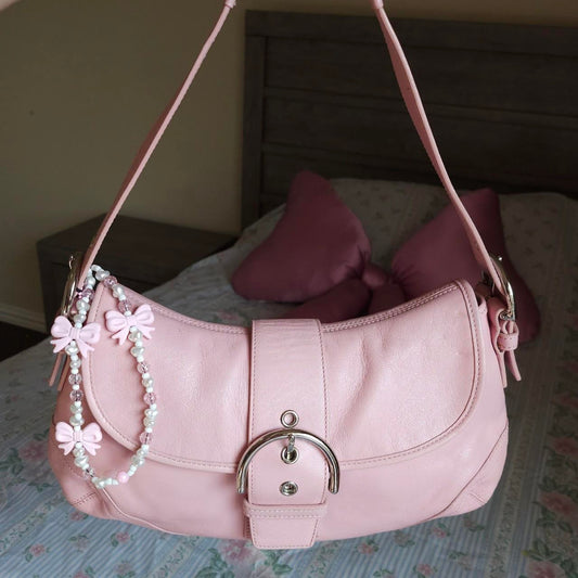 🩷 Y2K Coach Baby Pink Soho Shoulder Bag Purse 🩷