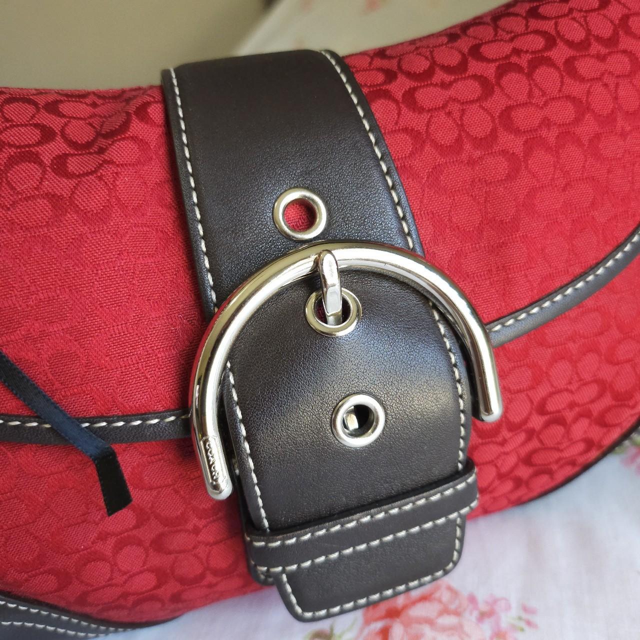 Vintage Coach Mini Soho Flap Buckle Shoulder Purse