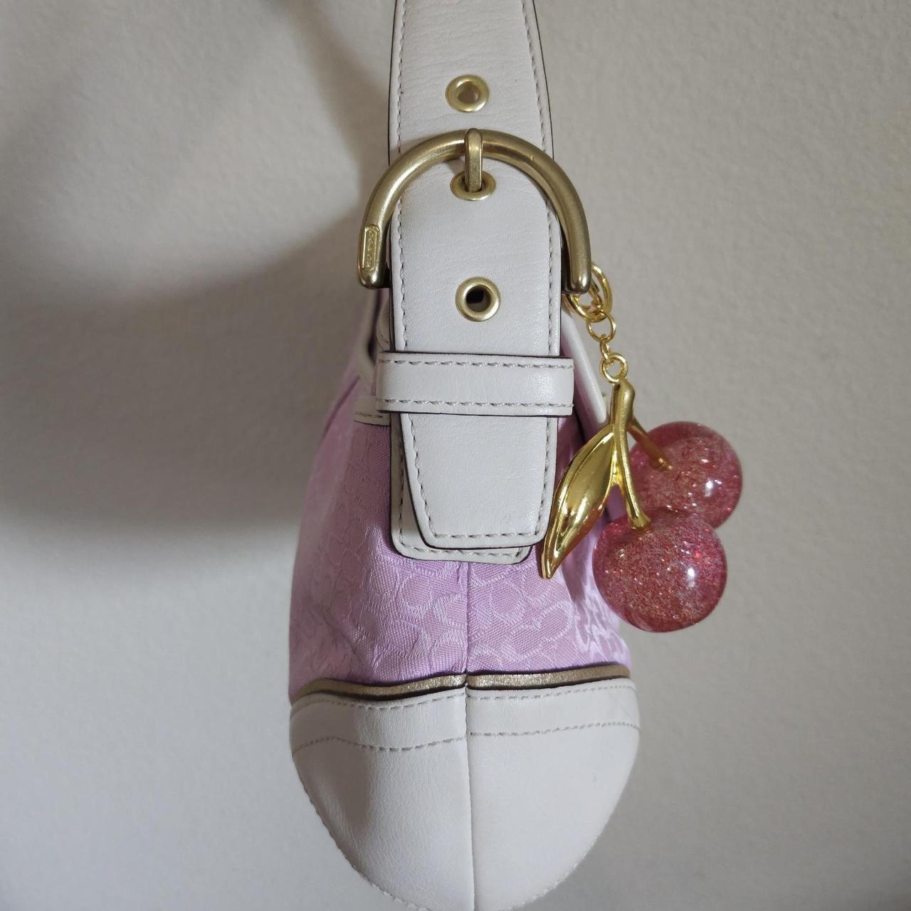 Y2K Vintage Coach Soho Pink Gold Coquette Shoulder Bag