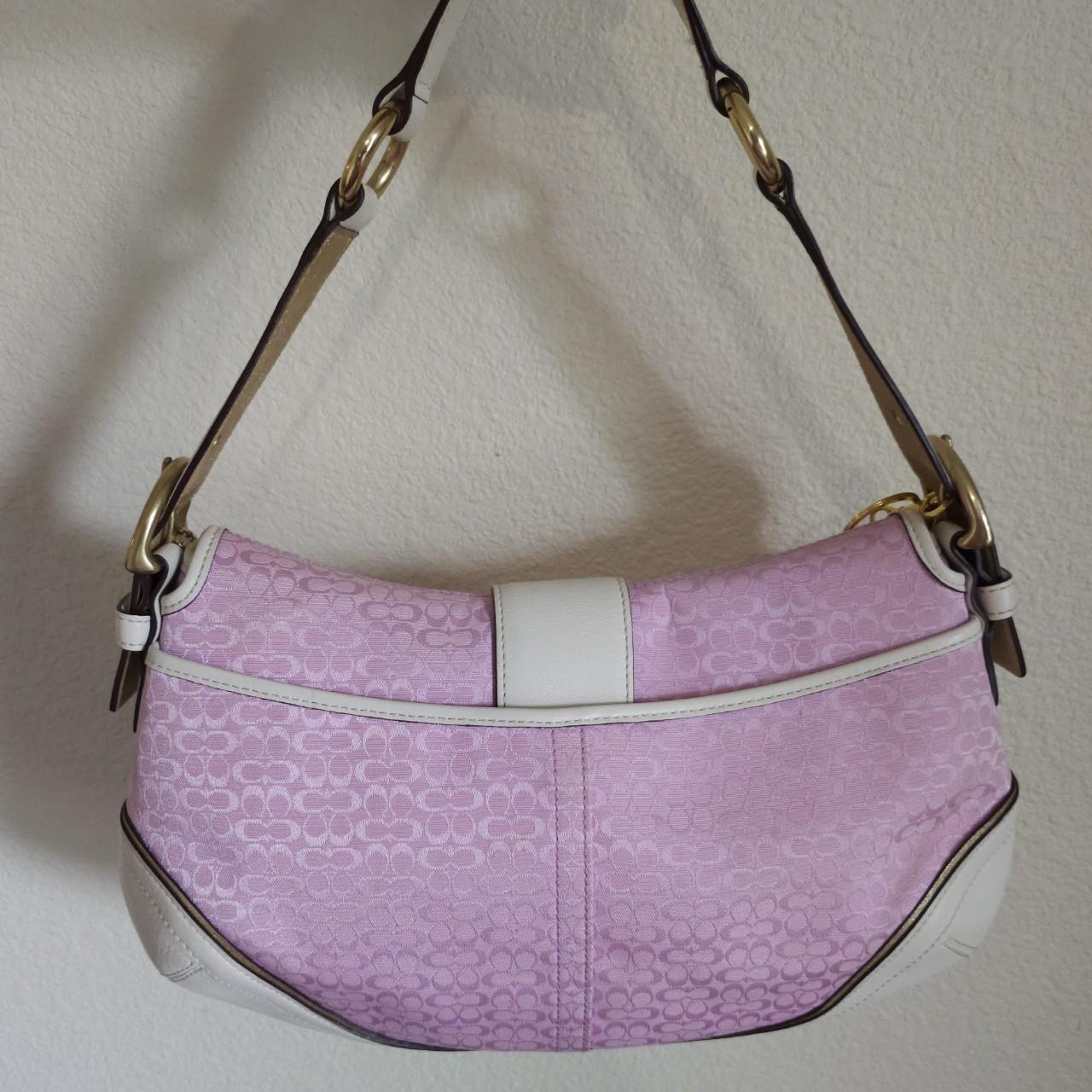 Y2K Vintage Coach Soho Pink Gold Coquette Shoulder Bag