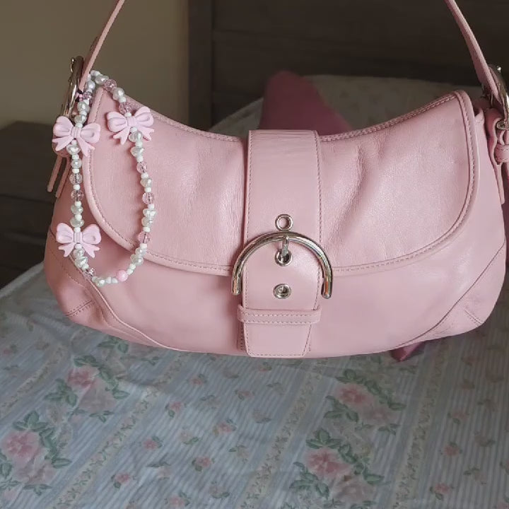🩷 Y2K Coach Baby Pink Soho Shoulder Bag Purse 🩷