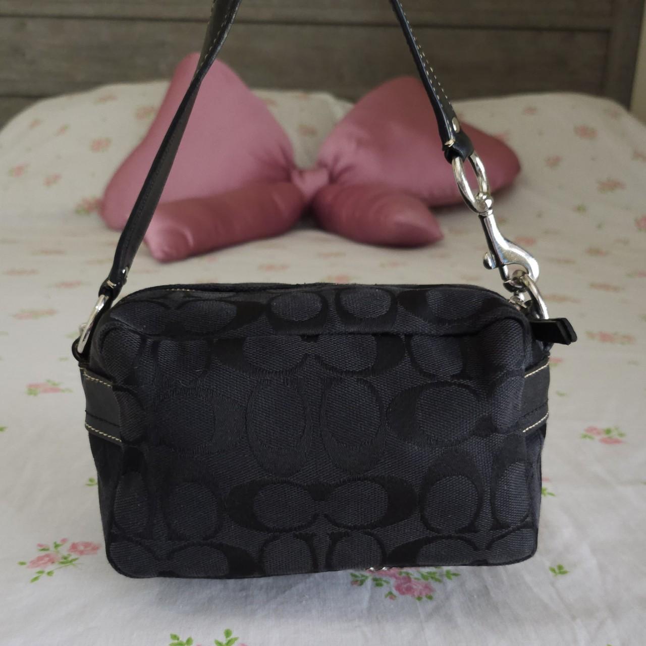 Y2K Vintage Coach Mini Double Turnlock Handbag Shoulder Bag