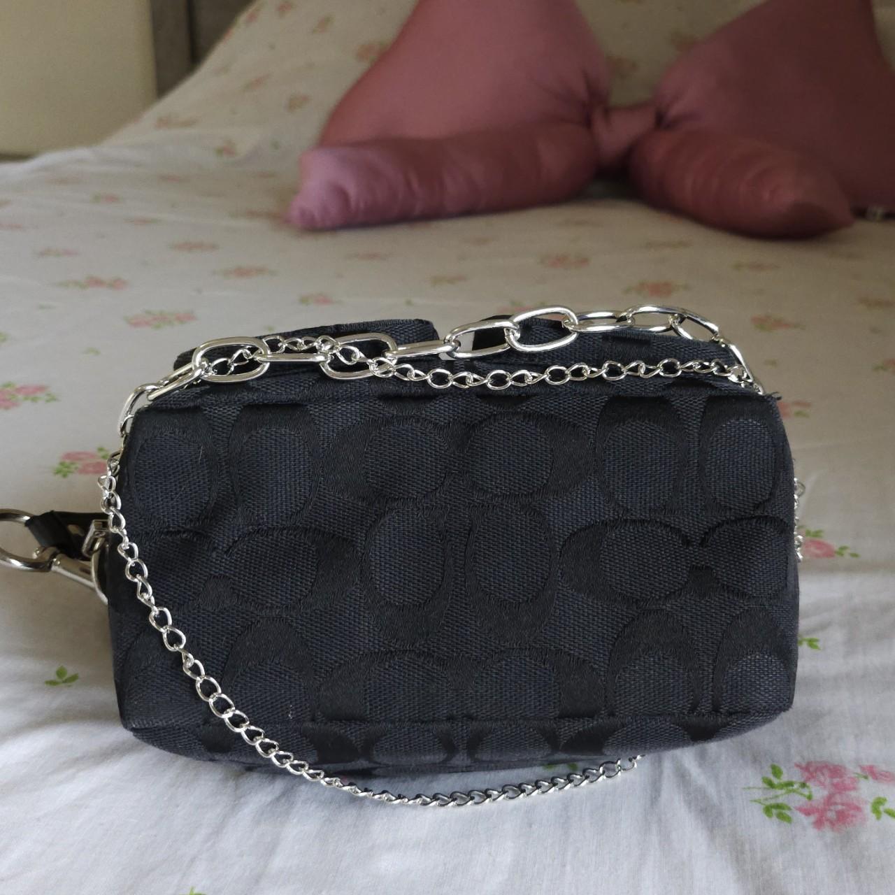 Y2K Vintage Coach Mini Double Turnlock Handbag Shoulder Bag