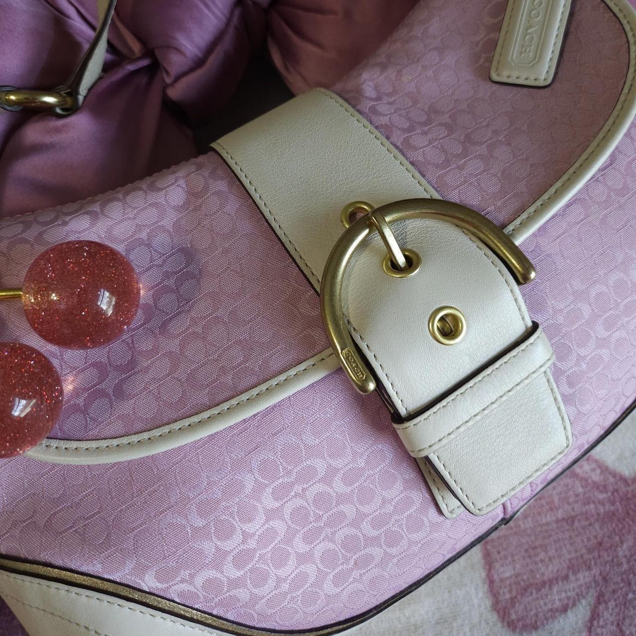 Y2K Vintage Coach Soho Pink Gold Coquette Shoulder Bag