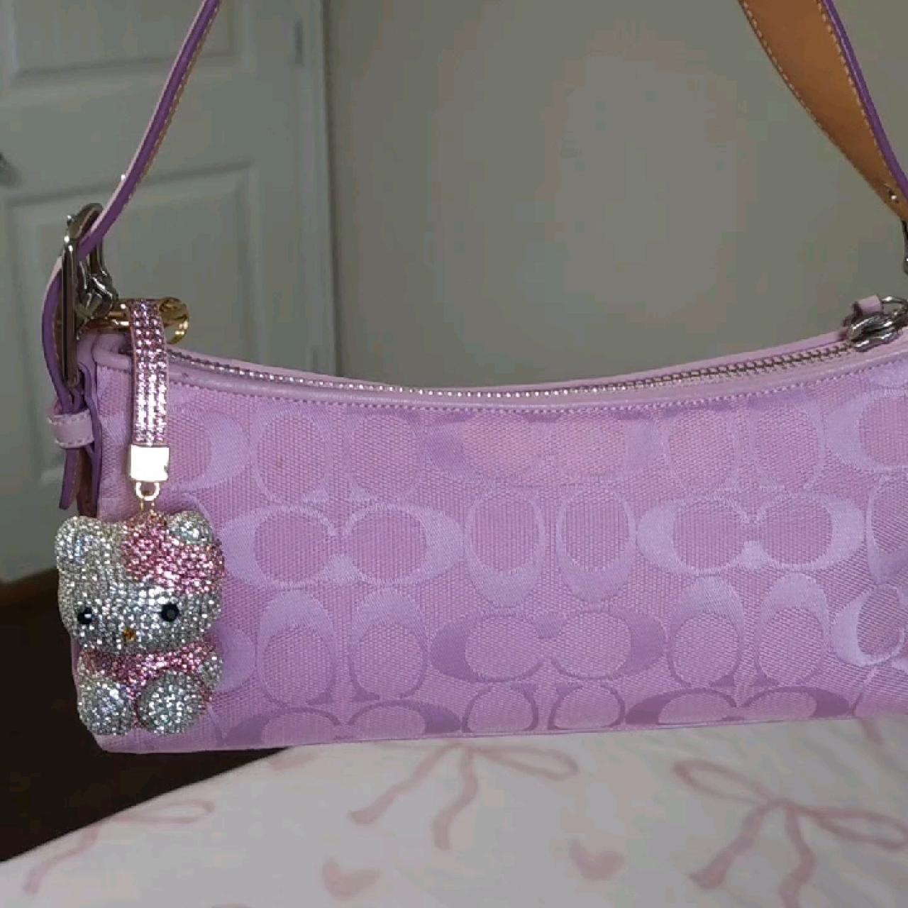 Vintage Y2K Pink Shoulder Bag Baguette Purse Rare