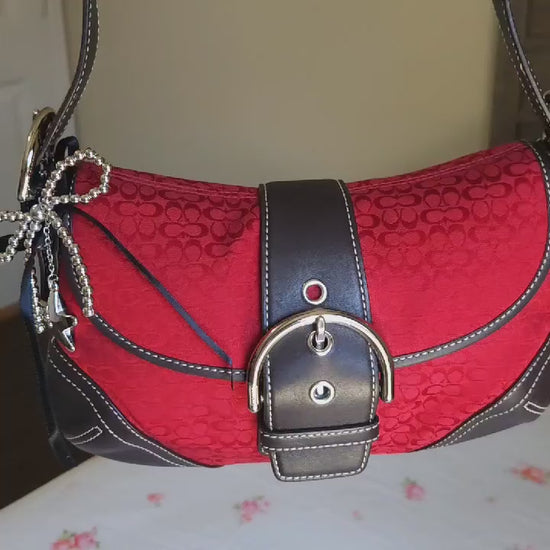 Vintage Coach Mini Soho Flap Buckle Shoulder Purse