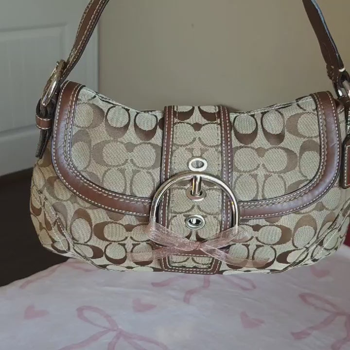 Y2K Vintage Coach Soho Signaure C's Shoulder Purse